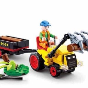 Sluban Traktor met Boomstammen