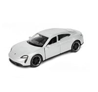 Welly Porsche Taycan Turbo S zilver metallic