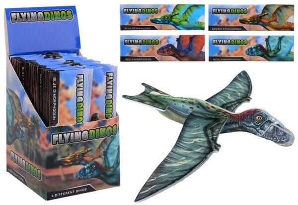 Dinosaurus wegwerp vliegtuigjes