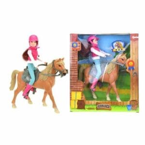 Tiener meisje op paard